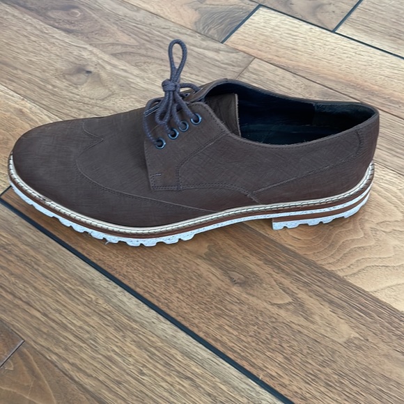 Mens size 11.5 Bruno Magli brown nubock lace up oxfords - Picture 10 of 16